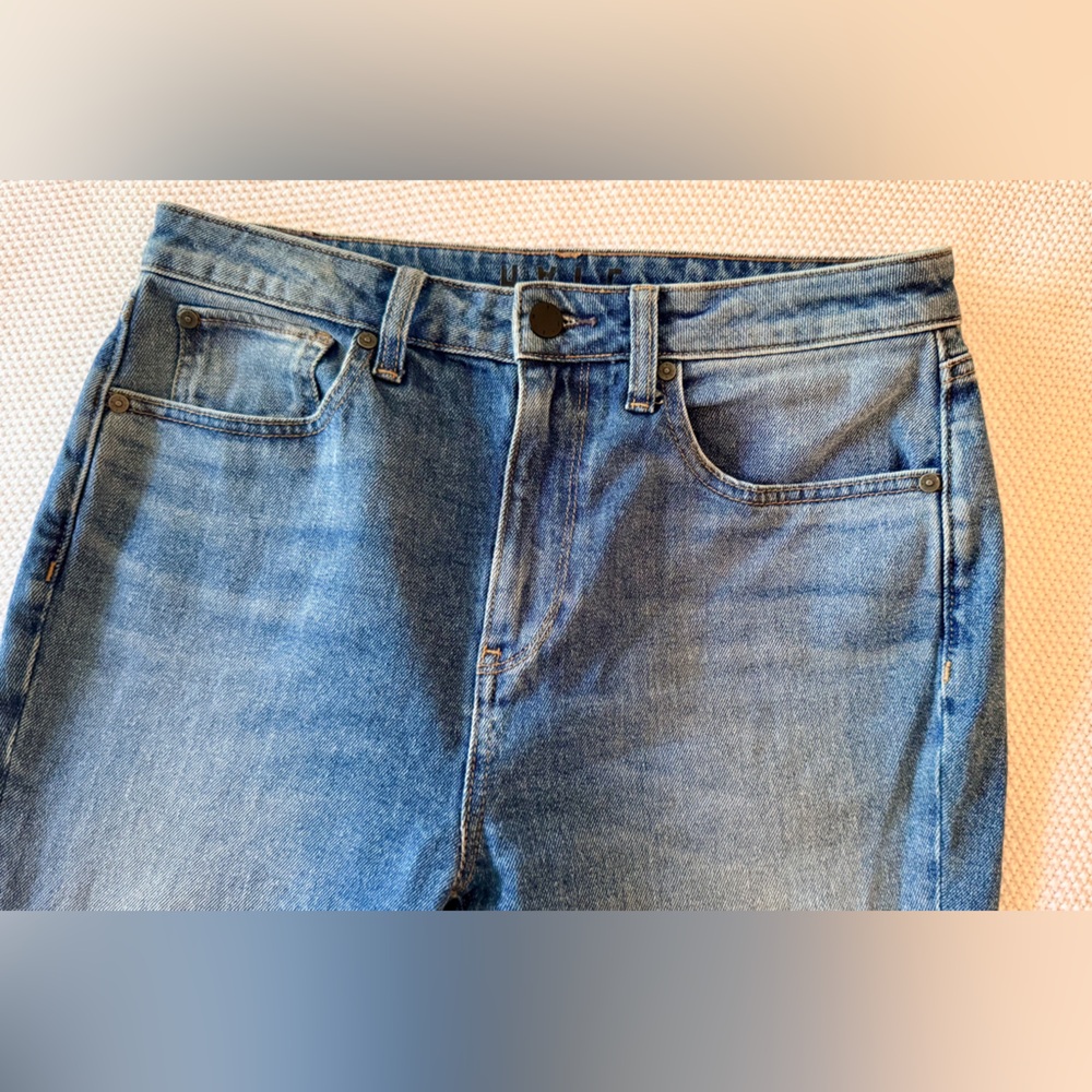 HALE by AG Piper Sculpted High Rise Embroidered Raw Hem Skinny Jeans Boho Style! - Picture 6 of 16